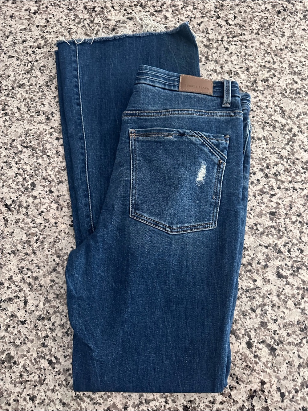 Buckle Women's Dark Blue Flare Jeans